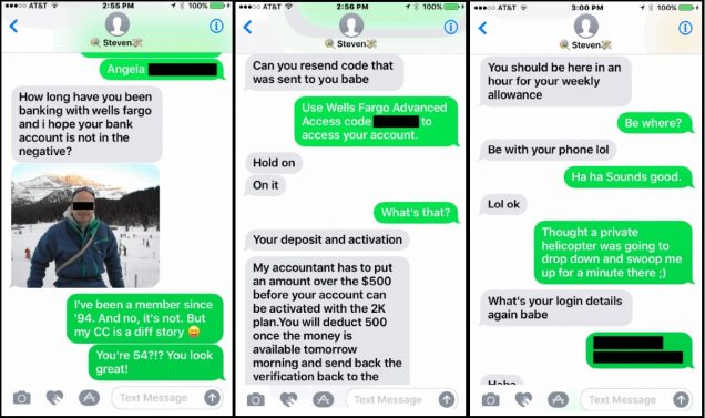 A �Sugar Daddy�/fake check scam